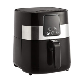 Amazon Basics 3.2-quart air fryer front view for compact kitchen use.