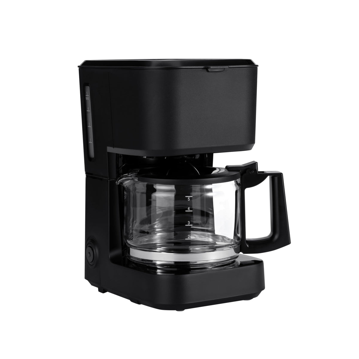 Amazon Basics 5-cup coffee maker with glass carafe for quick, drip-free pours
