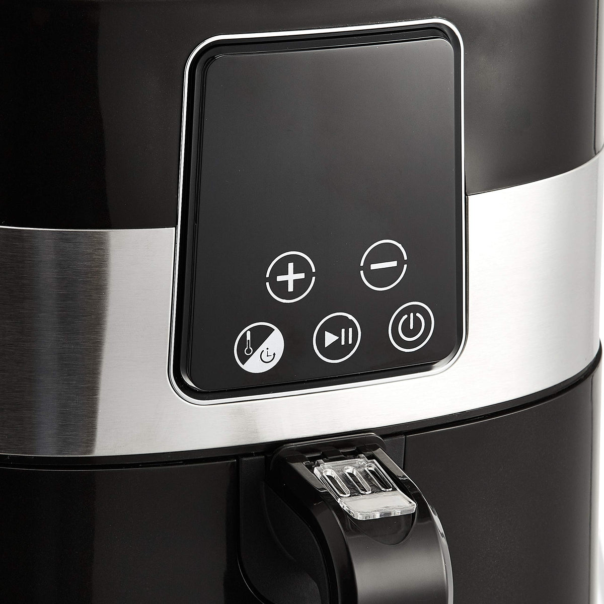 Amazon Basics six-function digital control panel enables versatile cooking.