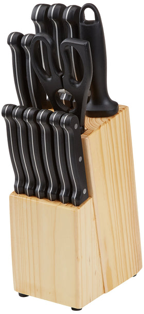 Amazon Basics 8-inch bread knife delivers clean sawing for crusty loaves.