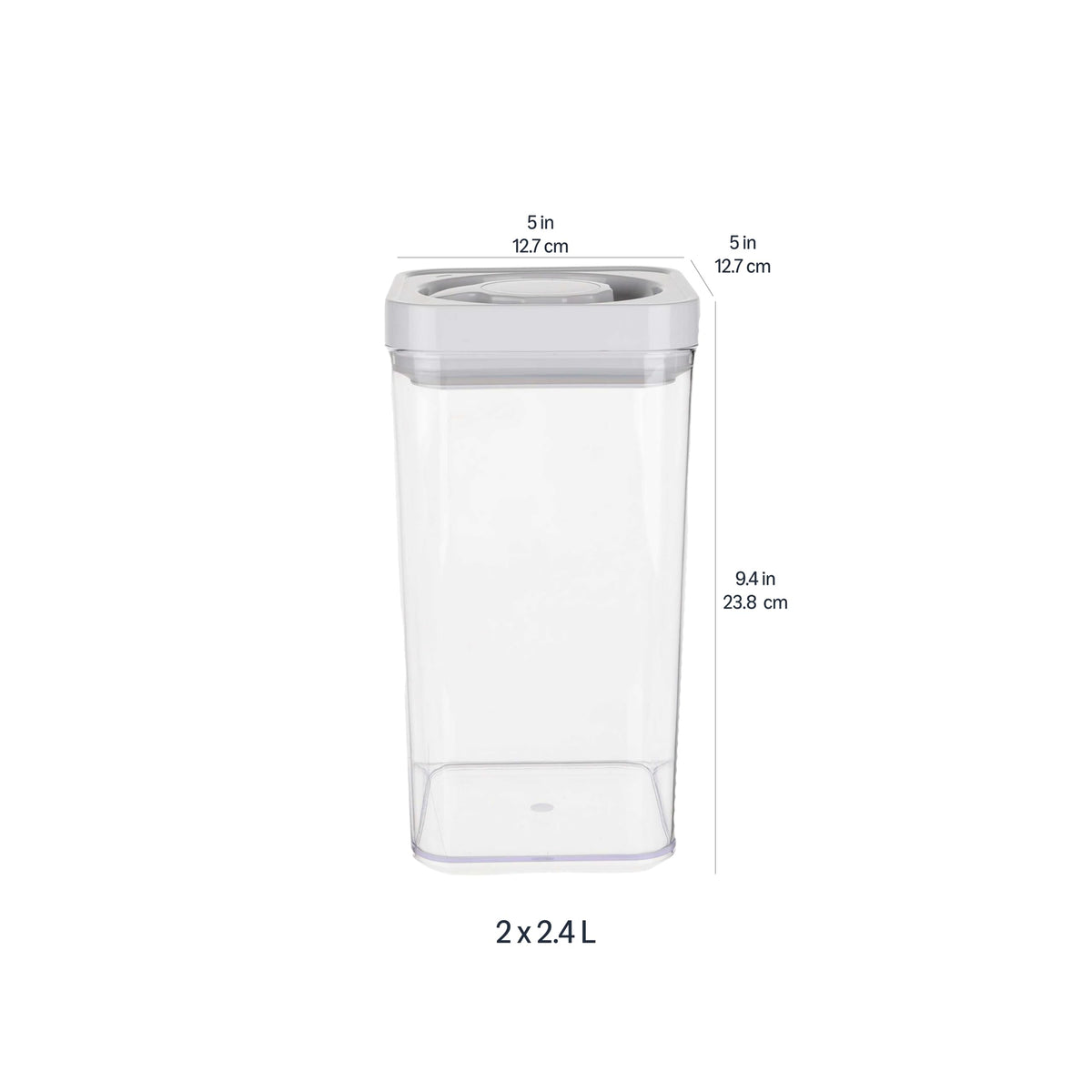 Amazon Basics 0.5-quart container ideal for spices and small snacks.