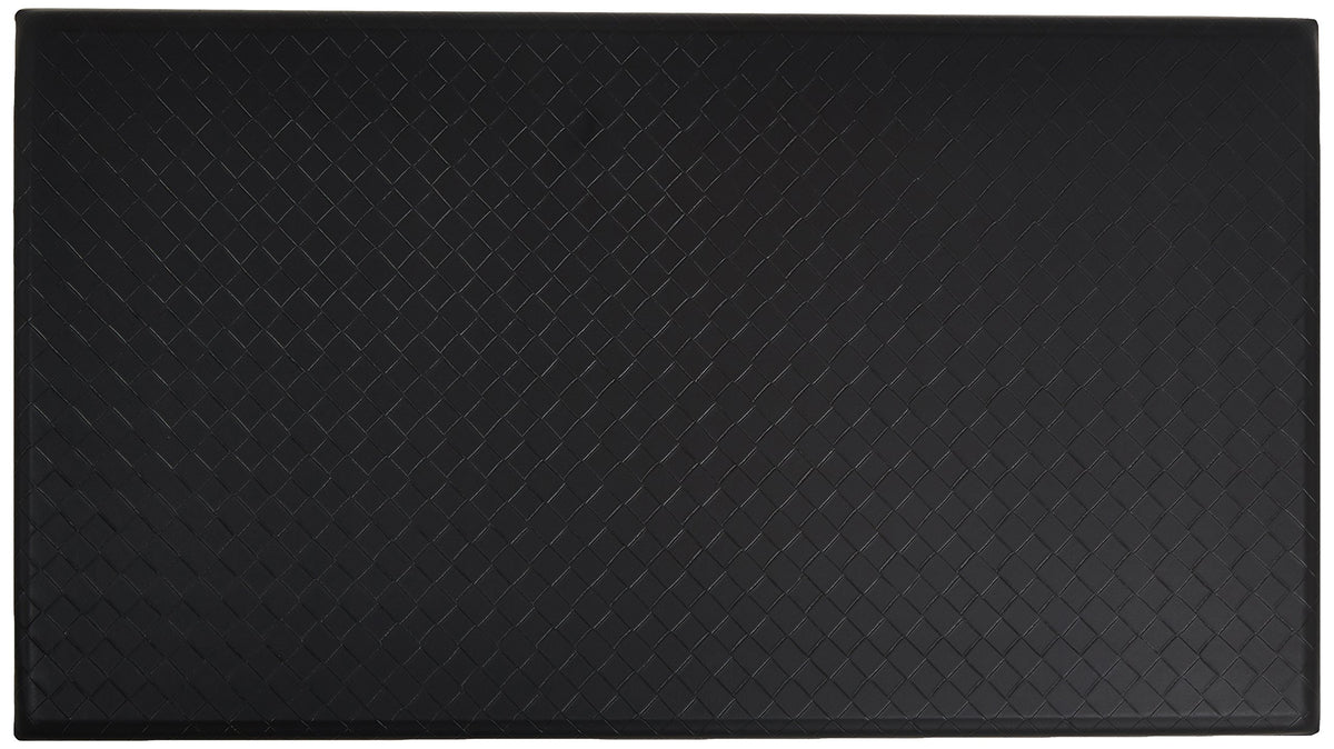 Amazon Basics mat placed in a kitchen setup for comfortable standing while cooking