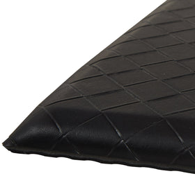 Amazon Basics anti-fatigue mat with textured foam cushions the feet during standing tasks