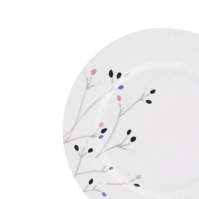 Amazon Basics Branches bowls shown stacked, microwave-safe and dishwasher-safe for easy cleanup.