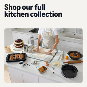 Amazon Basics Bundt pan 10-inch size ideal for classic cakes.