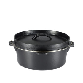 Amazon Basics cast iron 8-inch skillet, perfect for quick sautés and frying.
