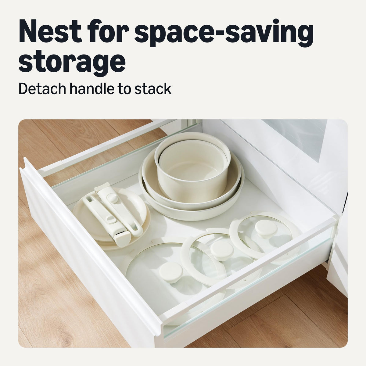 Amazon Basics detachable handles for cool-touch storage