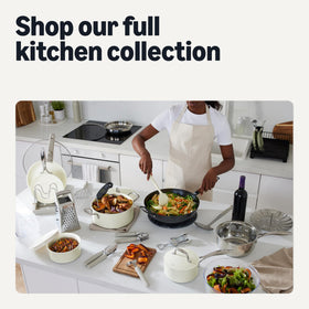 Amazon Basics glass and plastic lids for clear visibility