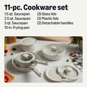 Amazon Basics 1.5 qt saucepan with glass lid for quick sauces
