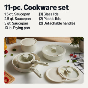 Amazon Basics ceramic nonstick saucepan 1.5 qt for quick sauces