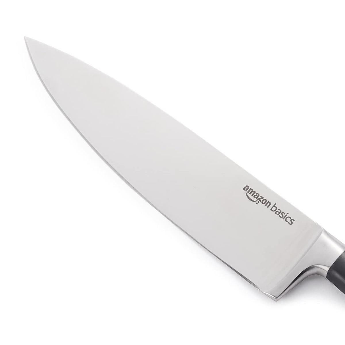 Amazon Basics 8-inch chef knife with ergonomic handle for comfortable prep
