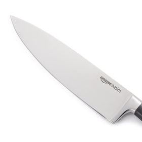 Amazon Basics 8-inch chef knife with ergonomic handle for comfortable prep
