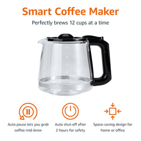 Amazon Basics coffee maker auto-pause for pouring a cup mid-brew.