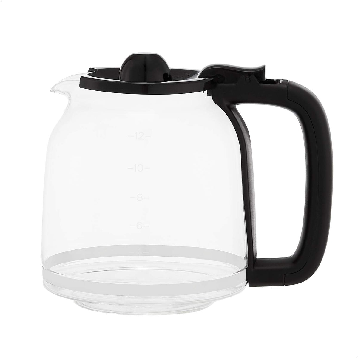 Amazon Basics coffeemaker drip-free carafe helps prevent spills during pouring