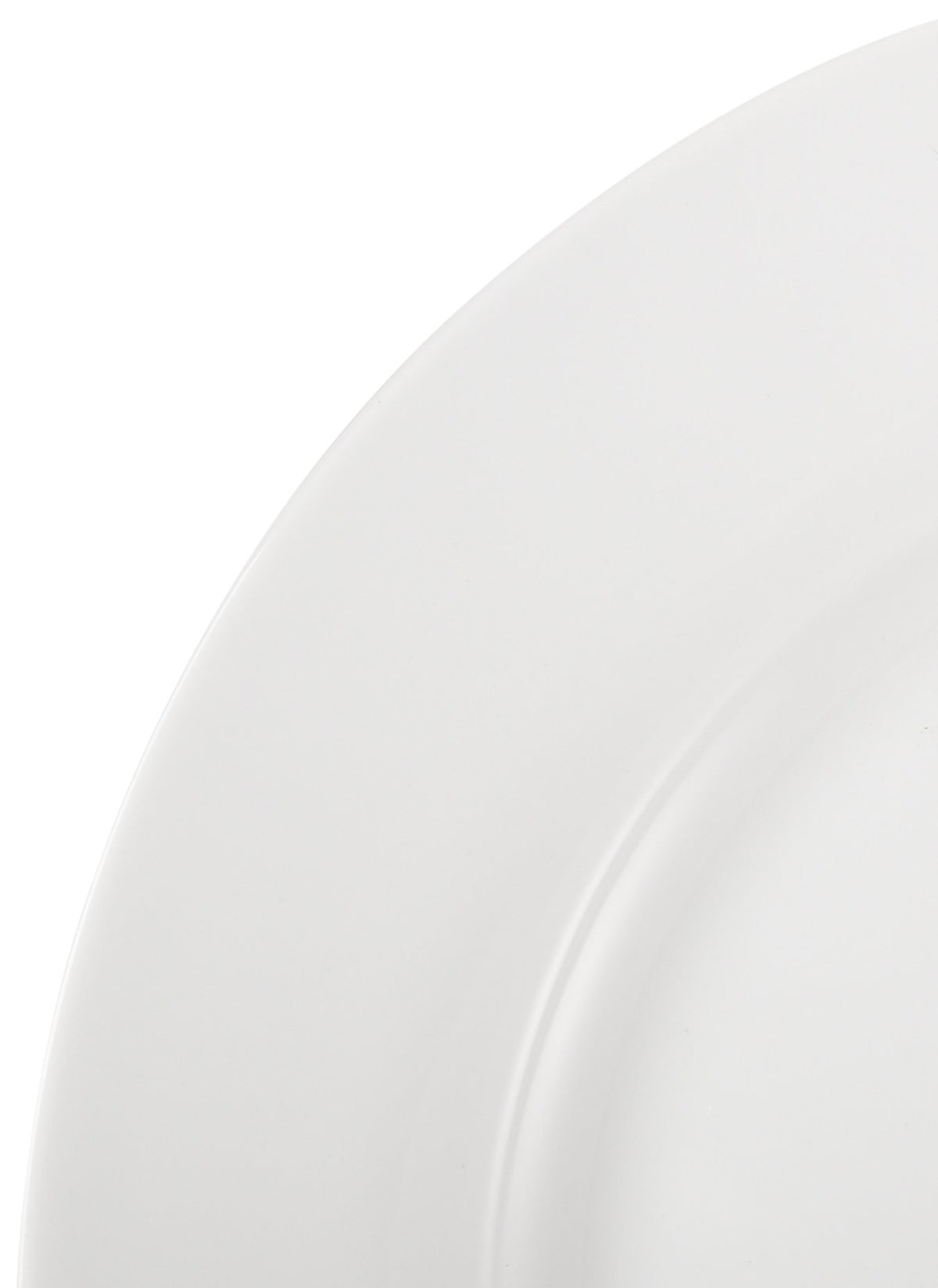 Interior recessed area on Amazon Basics plate supports ample servings.