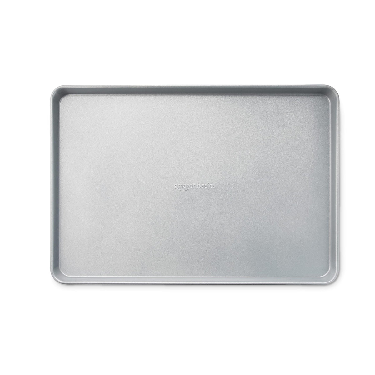 Amazon Basics dishwasher-safe baking sheet and rack simplifies cleanup after meals