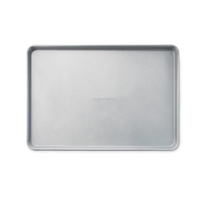 Amazon Basics dishwasher-safe baking sheet and rack simplifies cleanup after meals