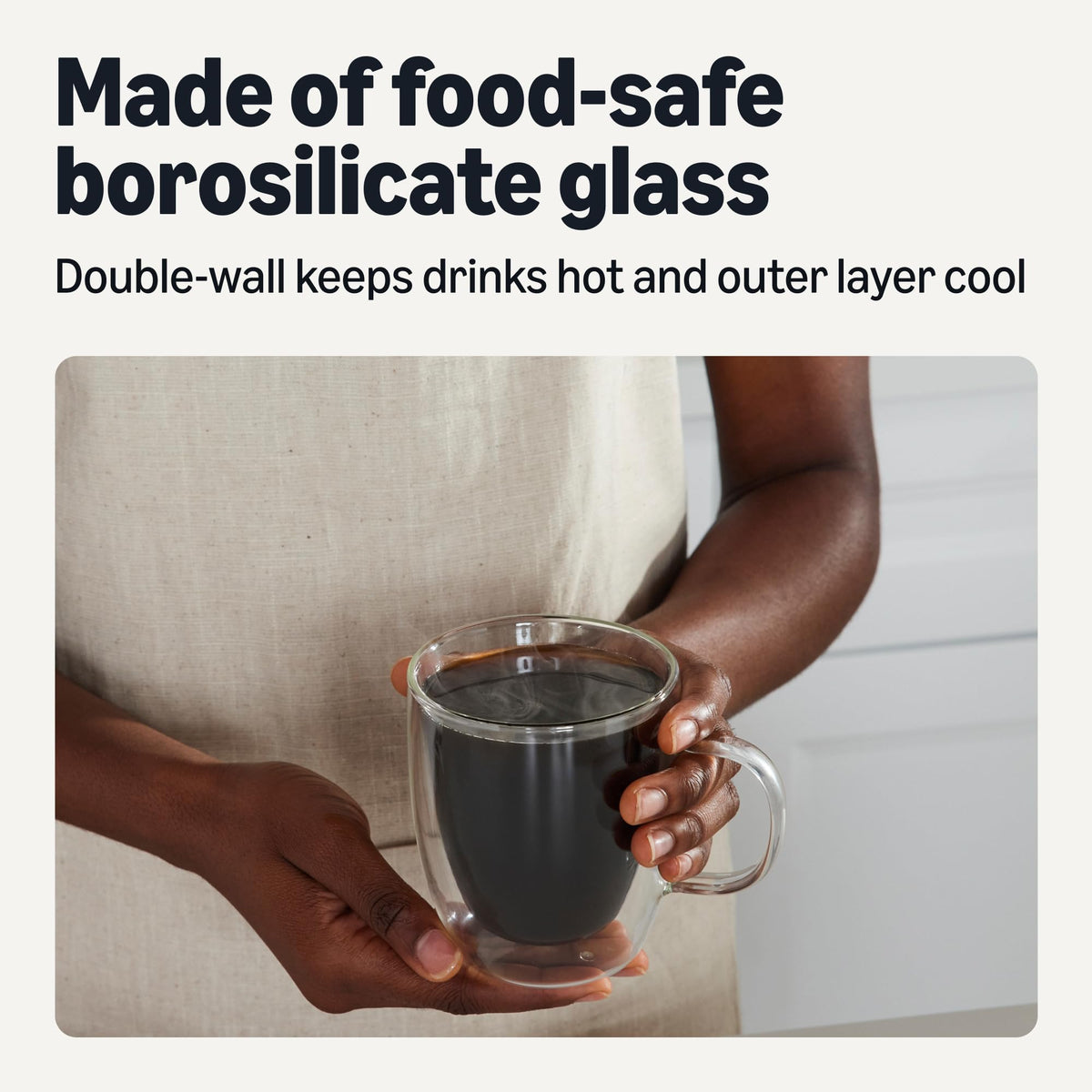 Amazon Basics dishwasher-safe mug ready for quick cleaning after daily coffee