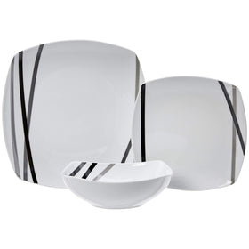Amazon Basics dishwasher-safe and microwave-safe dinnerware for convenient reheating