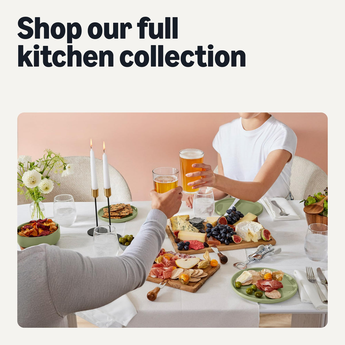 Amazon Basics dishwasher-safe plate for easy cleanup after meals.