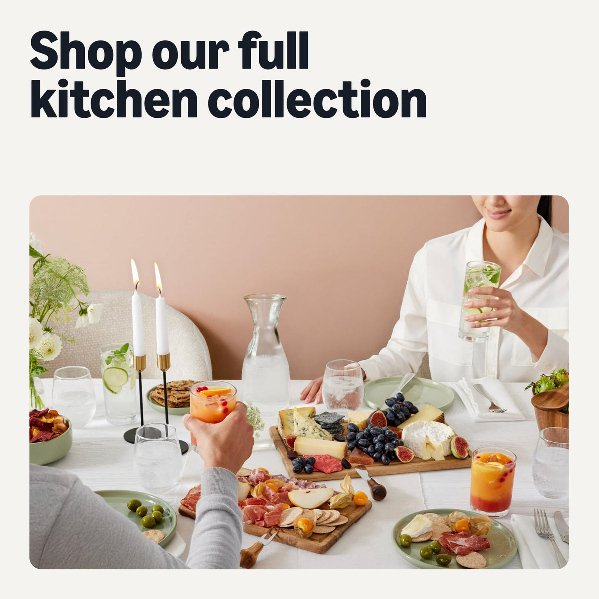 Amazon Basics kitchen bar setting, four-piece 11 oz glasses ready for daily use