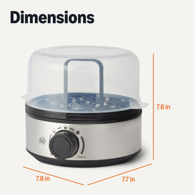 Amazon Basics BPA-free material with stainless steel accents offers durable design.