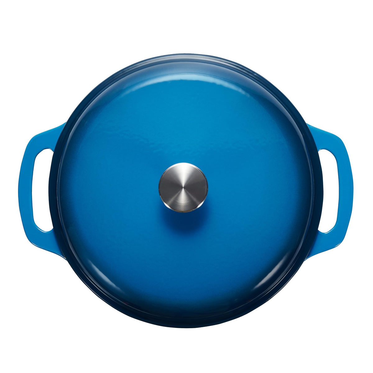 Enameled surface of Amazon Basics dutch oven prevents sticking and cleans easily.