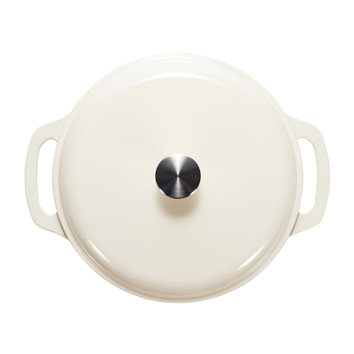 Amazon Basics enamel finish supports easy cleanup after cooking.
