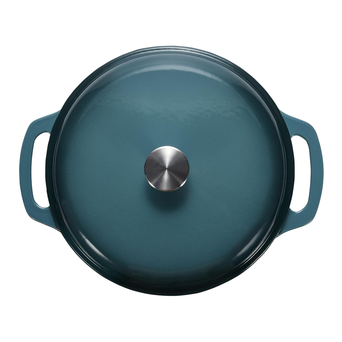 Amazon Basics enameled cast iron dutch oven handles, easy grip and oven-safe versatility.