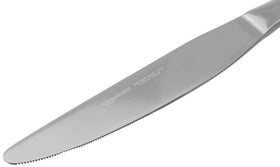 Amazon Basics dinner knife with balanced weight for comfortable cutting