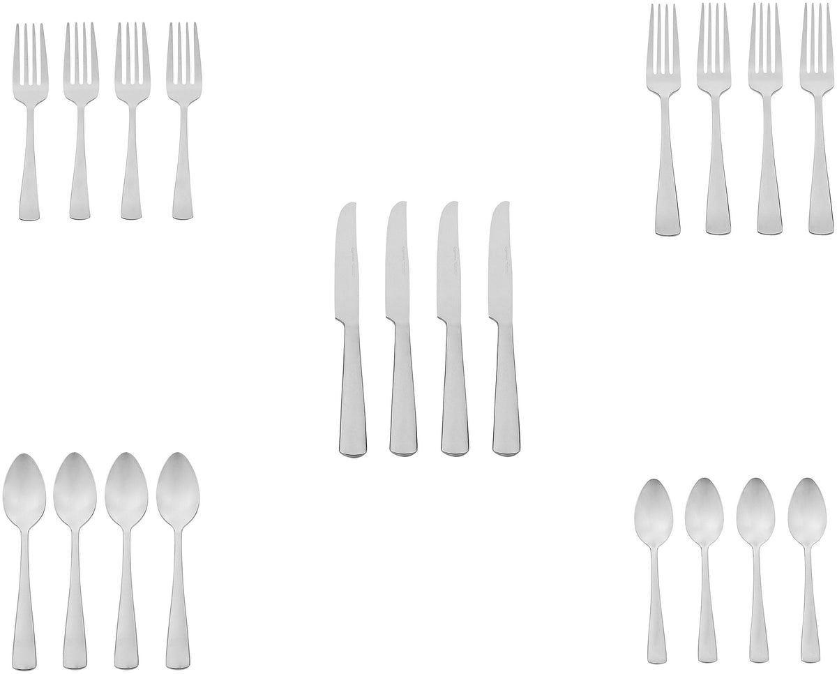Amazon Basics flatware enhances simple, stylish table settings for gatherings.