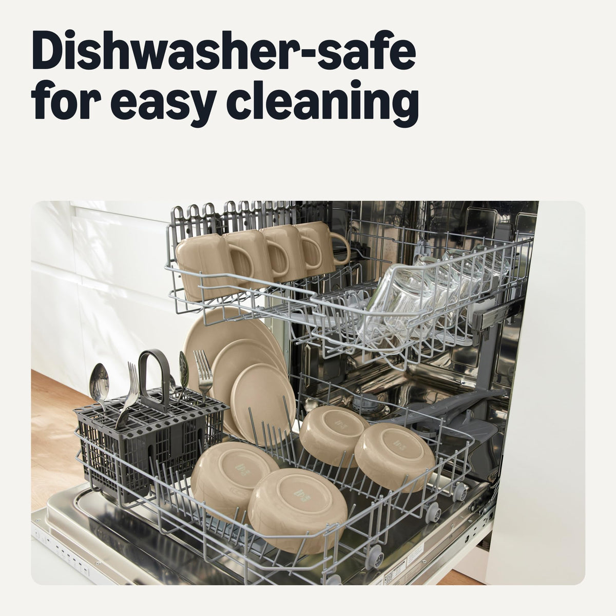 Amazon Basics plate shown in a microwave scene for quick reheats.