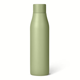 Amazon Basics insulated water bottle 20oz olive keeps drinks cool on the go