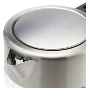 Amazon Basics electric kettle with thermostat control for consistent temperature brewing