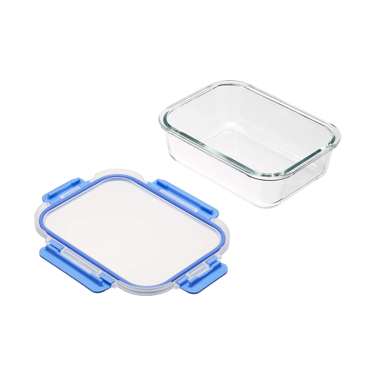 Amazon Basics leak-proof glass containers prevent spills for sauces and soups.