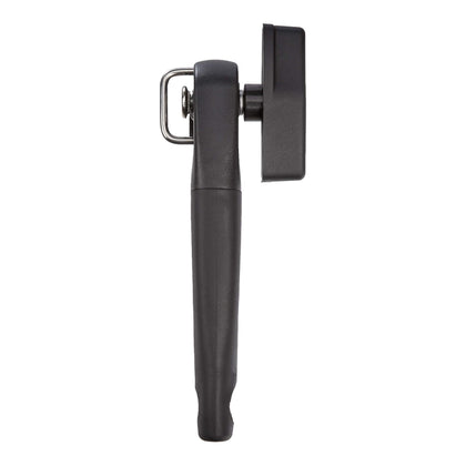 Amazon Basics manual can opener with soft grip handle offers comfortable, non-slip operation.