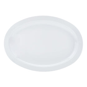 Durable melamine platter resists breaks and stains for everyday use