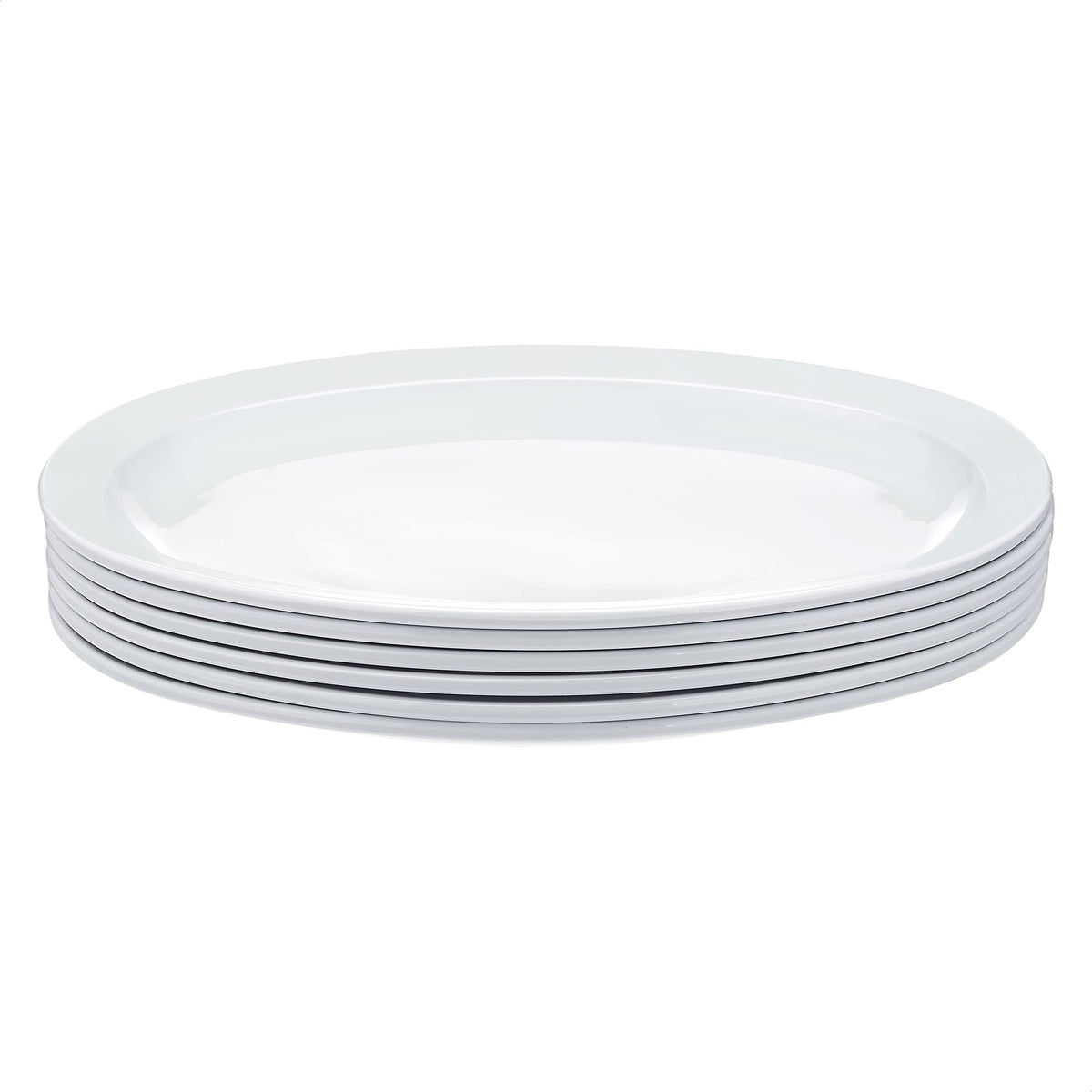 Amazon Basics melamine oval platter dishwasher-safe on the upper rack