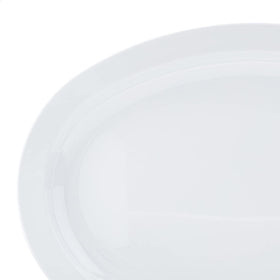 White surface enhances food colors for casual and formal meals