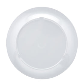 Amazon Basics melamine plate close-up texture reveals sturdy, durable material.