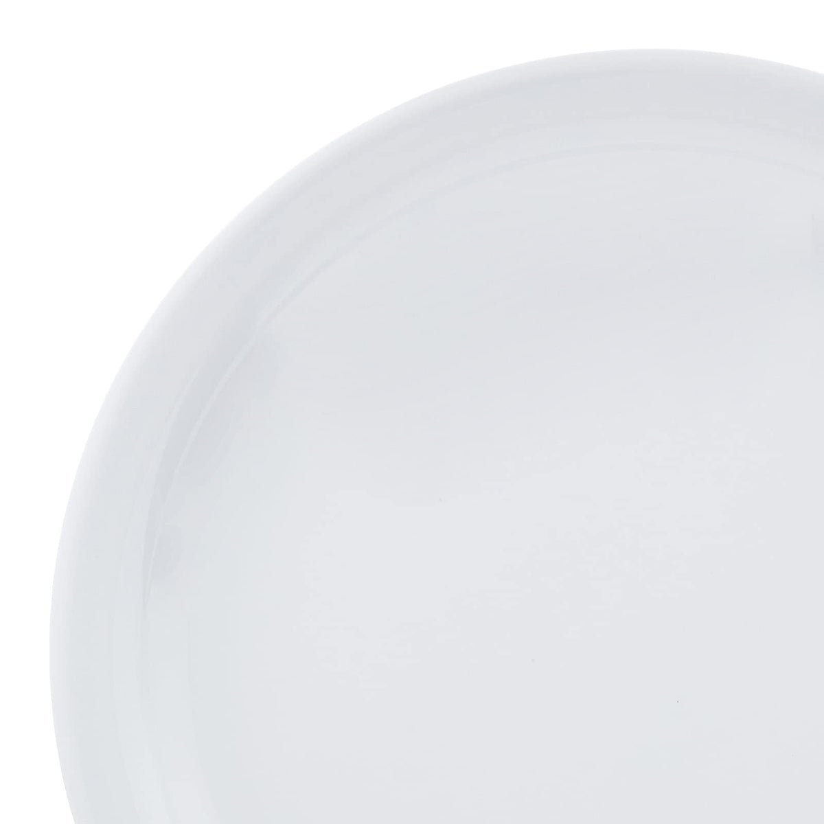 Amazon Basics close-up of the 9-inch plate highlighting BPA-free, heat-resistant melamine.