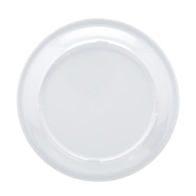 Amazon Basics melamine plate stack, compact and easy to store.