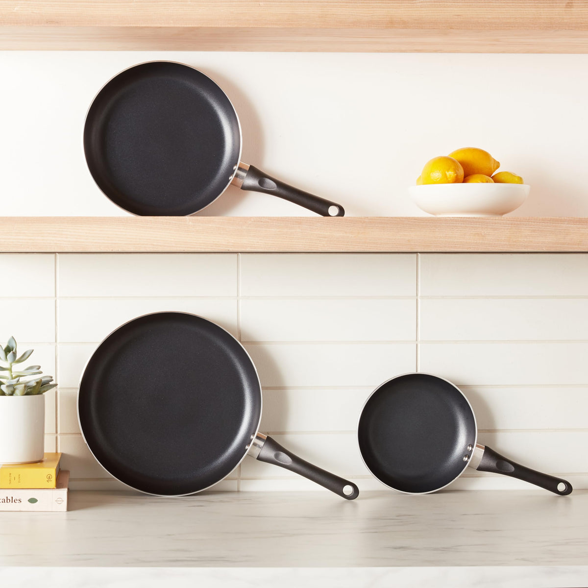 Amazon Basics nonstick 12-inch fry pan for versatile cooking in the kitchen
