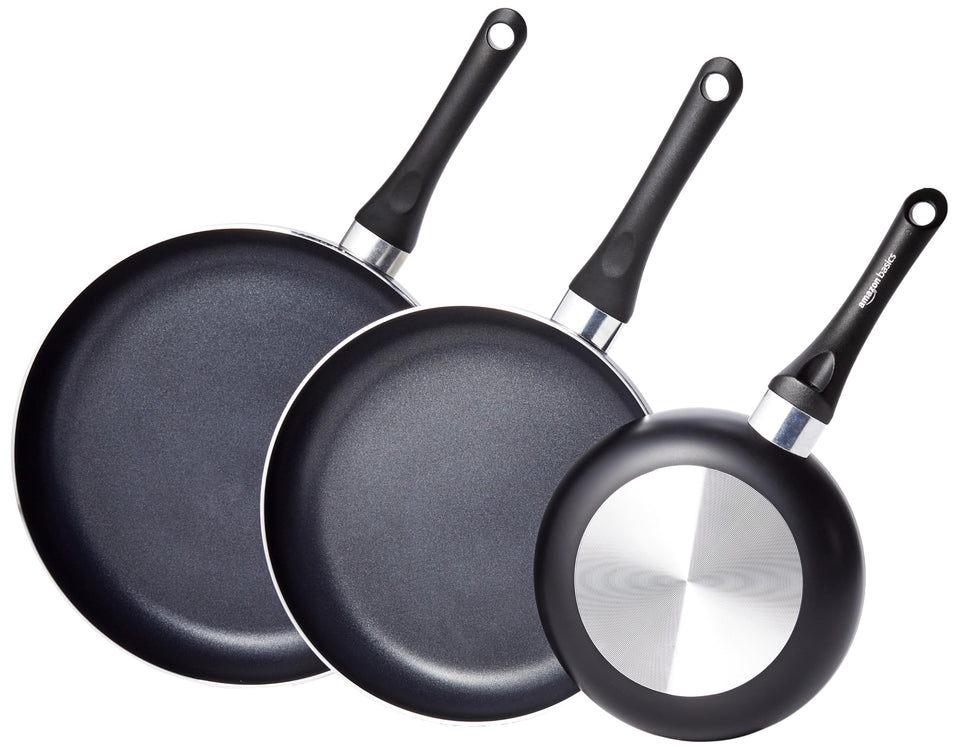 Amazon Basics nonstick 8-inch fry pan with easy release for quick sautéing