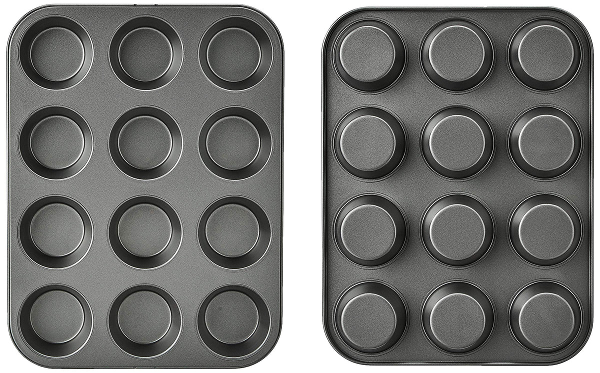 Oven-safe up to 428°F for versatile muffin and cupcake baking