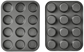 Oven-safe up to 428°F for versatile muffin and cupcake baking
