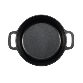Amazon Basics two-quart Dutch oven is oven safe up to 500°F for various recipes.