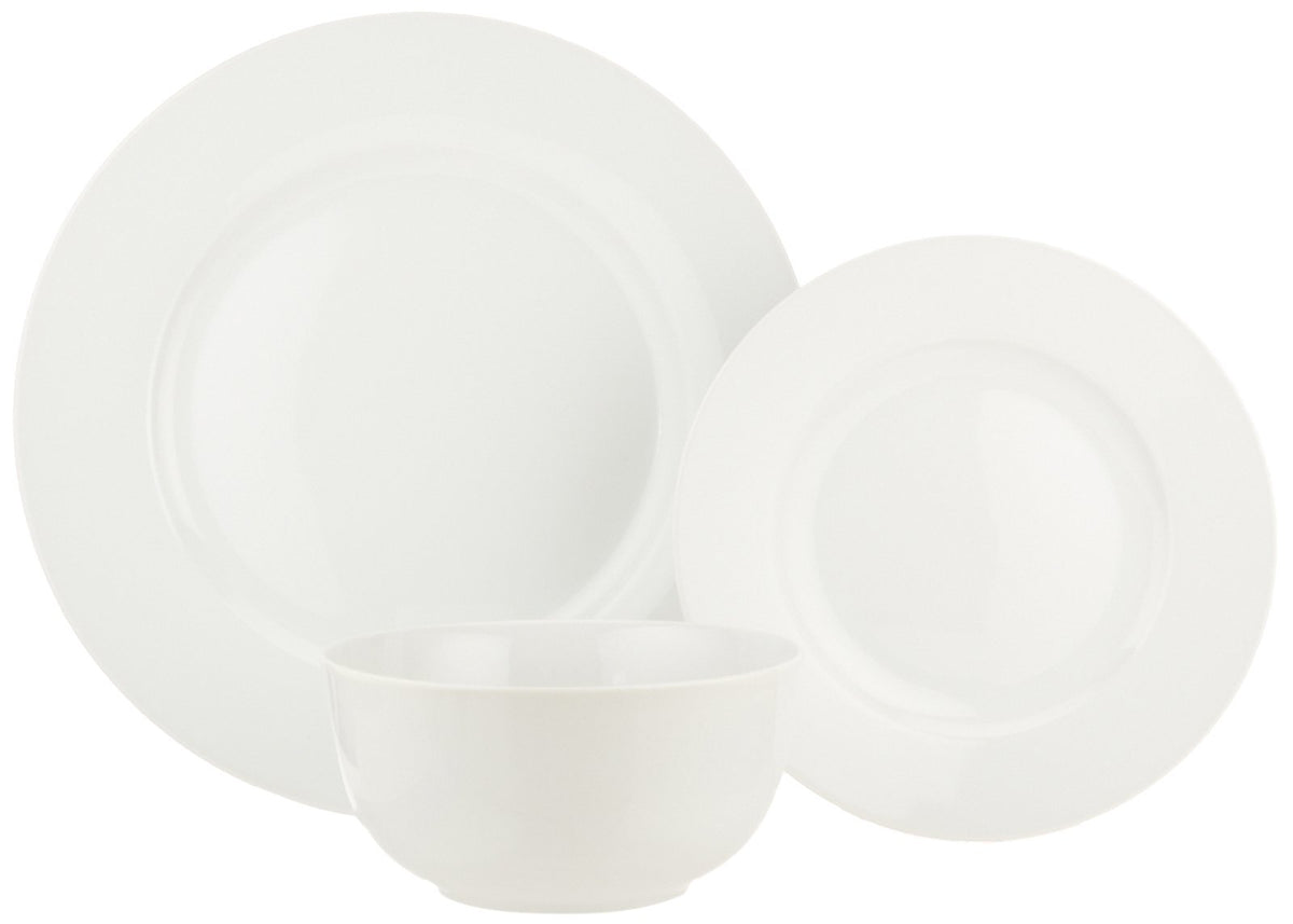 Close-up of Amazon Basics porcelain white finish