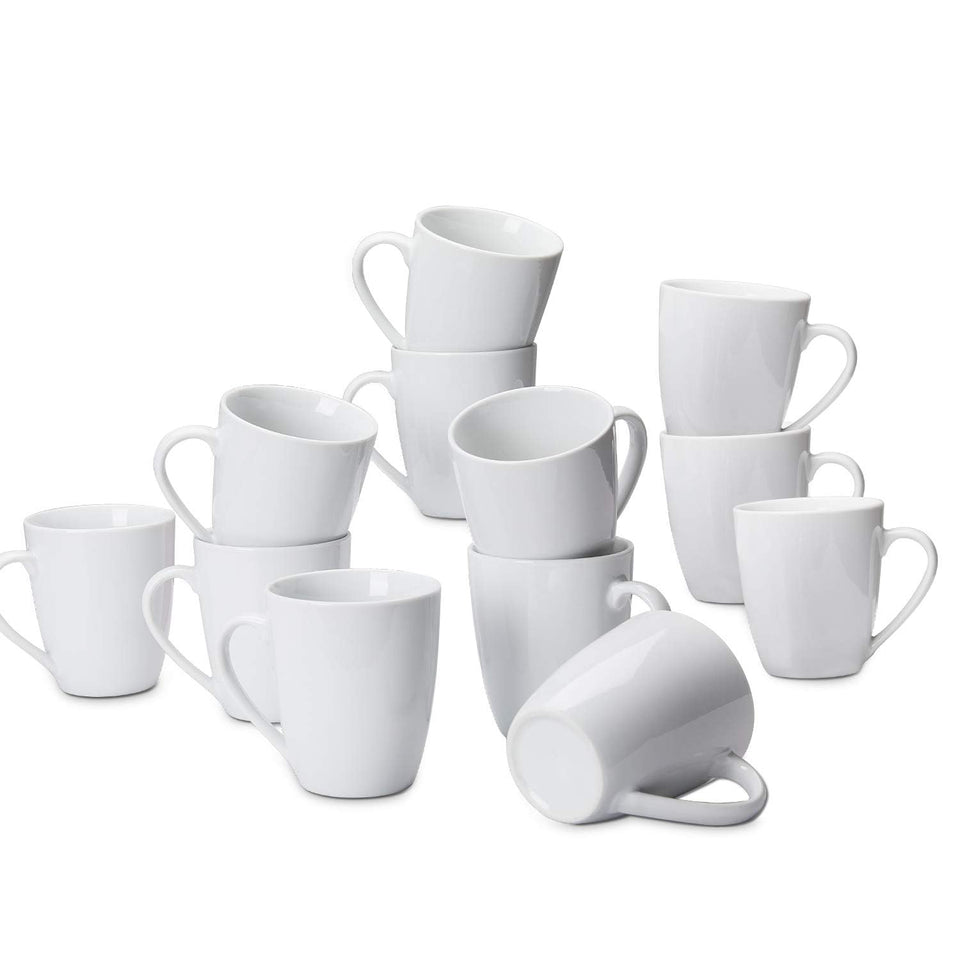 Amazon Basics porcelain mug with heat-resistance for heavy-use kitchens