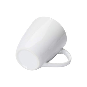 Amazon Basics porcelain mug stackable for organized storage in busy cafes